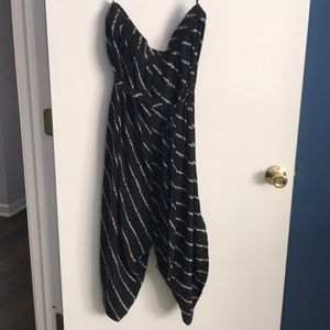 BCBGMAXAZRIA tub top harem jumper